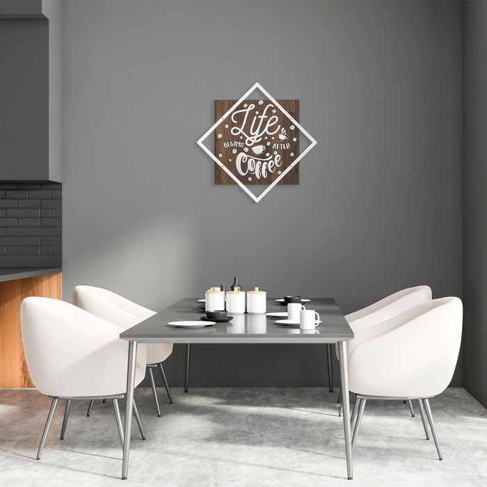 Wallity Life Begins After Coffee - Silver